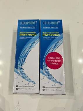 2 pk ICEPURE RWF4700AC Replacement Refrigerator Water Filters for LG LT1000P